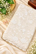 White Parsi embroidery Resham Kota Saree