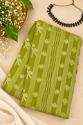 Green Jamdani Mul Cotton Saree