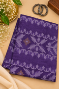 Purple Jacquard Jamdani Tussar Saree